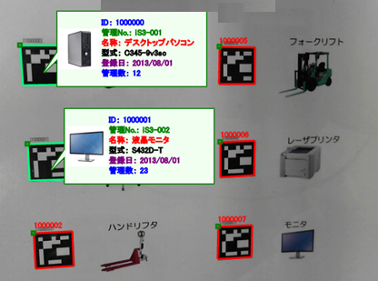 ARマーカー読取イメージ